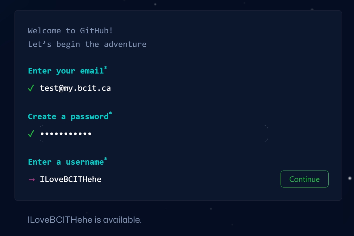 Enter Info